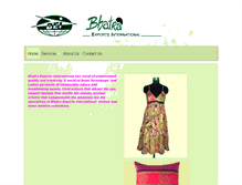 Tablet Screenshot of bhatraexports.com